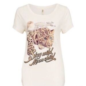 Spell Vintage Leopard Tee, size Small
